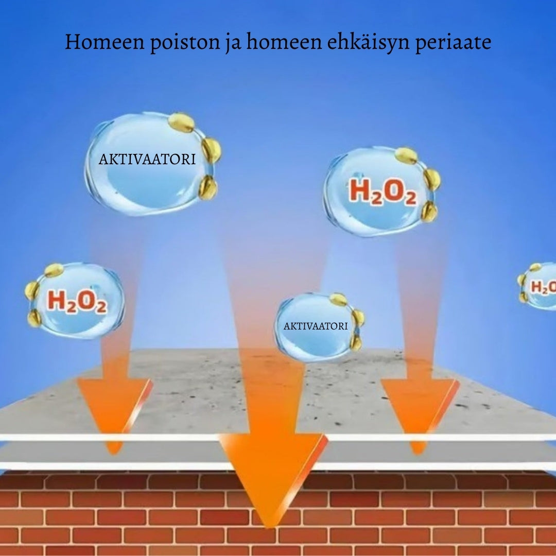 HomePuhdas – poistaa homeen ilman hankausta