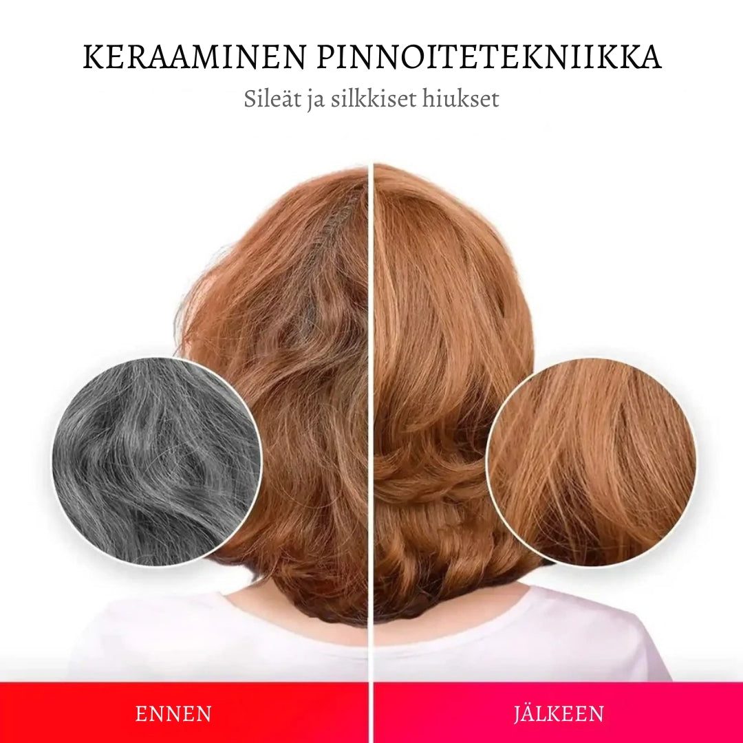 LämpöKiharra Pro – Antistaattinen lämpöharja kaikille hiustyypeille