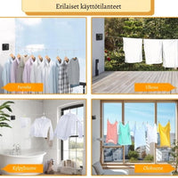 Youngine sisäänvedettävä pyykkinaru – tilaa säästävä kuivausratkaisu