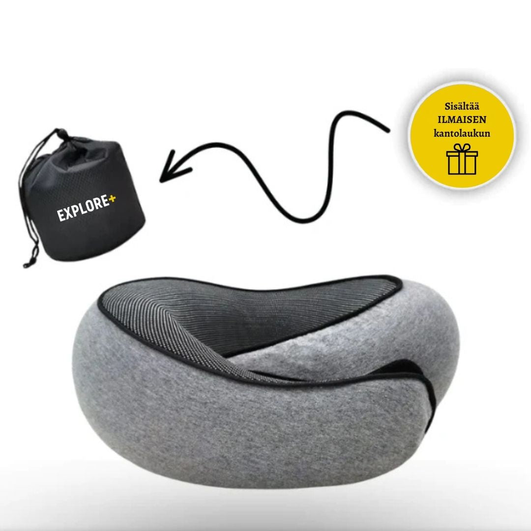 Explore+ Matkatyyny – nuku mukavasti myös matkalla
